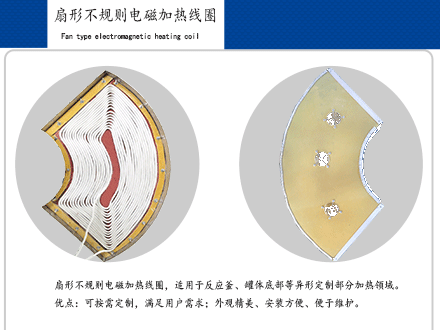 扇形不规则电磁加热线圈